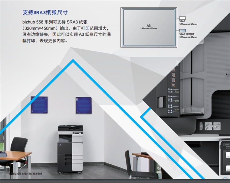 柯尼卡美能達558支持SRA3紙張尺寸-科頤辦公 柯尼卡美能達558支持SRA3紙張尺寸-科頤辦公