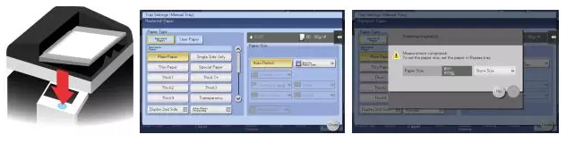 bizhub 658e系列新品配備的非常規(guī)紙張自動檢測功能 bizhub 658e系列新品配備的非常規(guī)紙張自動檢測功能